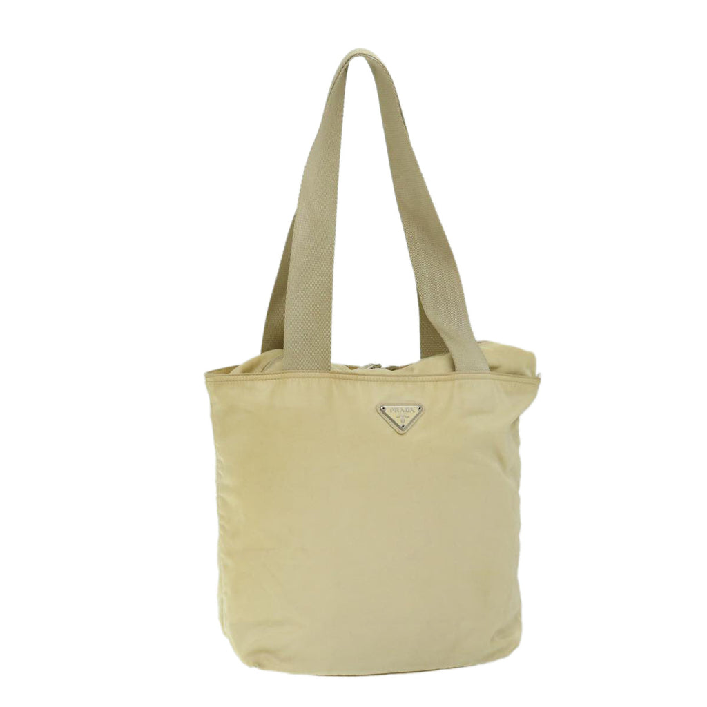 PRADA Shoulder Bag Nylon Cream 69347