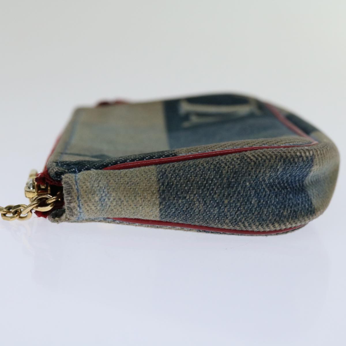 LOUIS VUITTON Monogram Denim Mini Pochette Accessoires Blue M68760 LV 69550