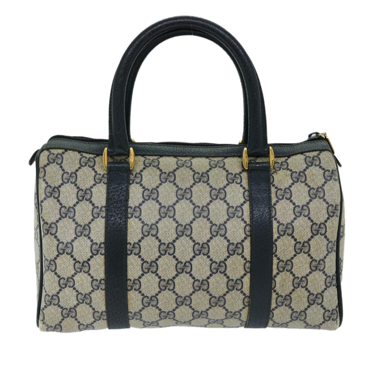 GUCCI GG Supreme Sherry Line Hand Bag PVC Navy Red 40 02 006 69897