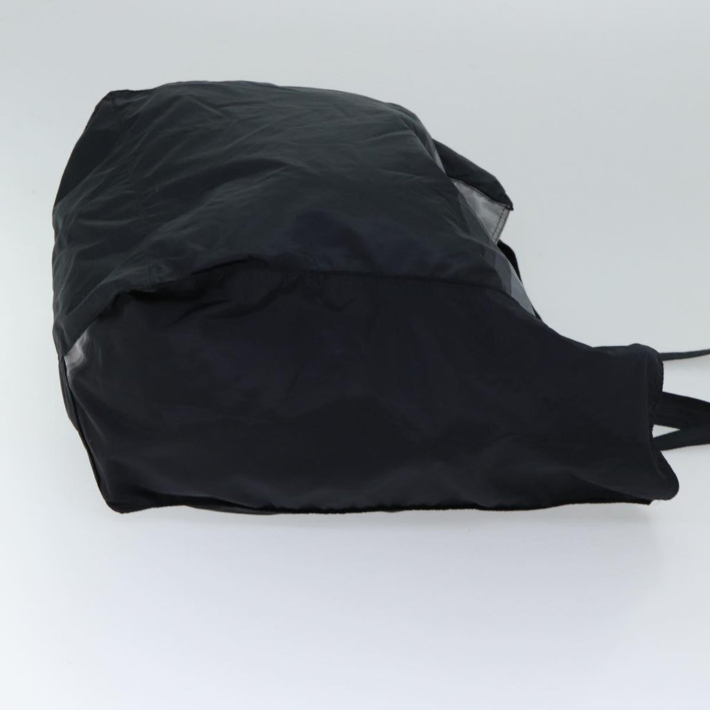PRADA Tote Bag Nylon Black Gray 69946