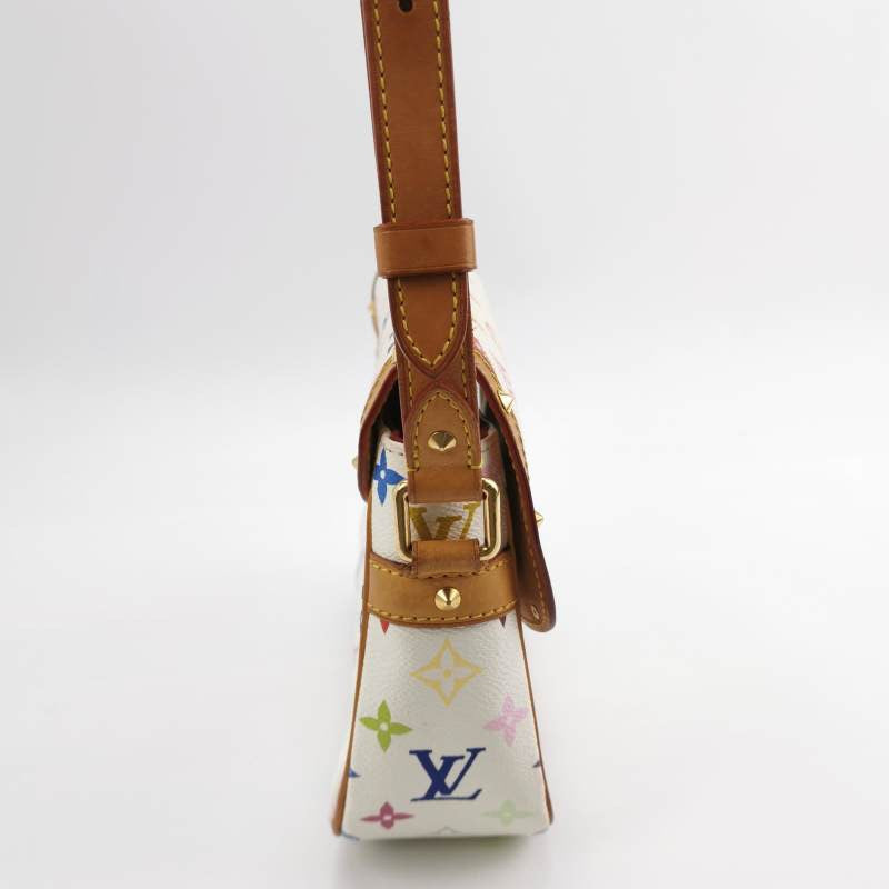 Louis Vuitton x Takashi Murakami Sologne Messenger Crossbody Bag White Multicolor