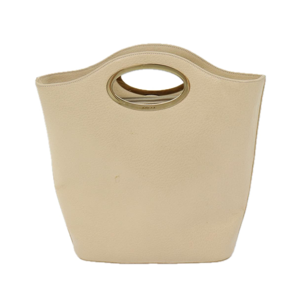 GUCCI Hand Bag Leather Beige 000 1553 0556 70204