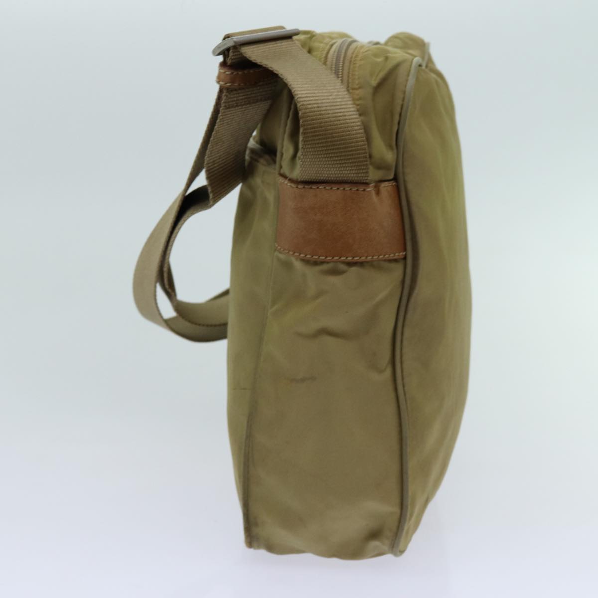 PRADA Shoulder Bag Nylon Beige 70211