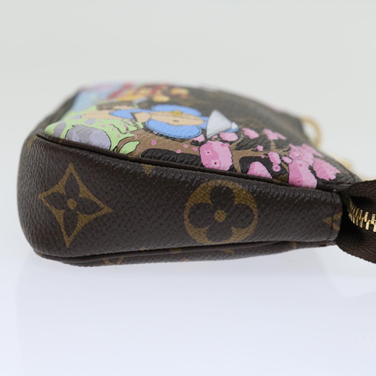 LOUIS VUITTON Monogram Vivienne Mini Pochette Pouch M45905 LV 70308A