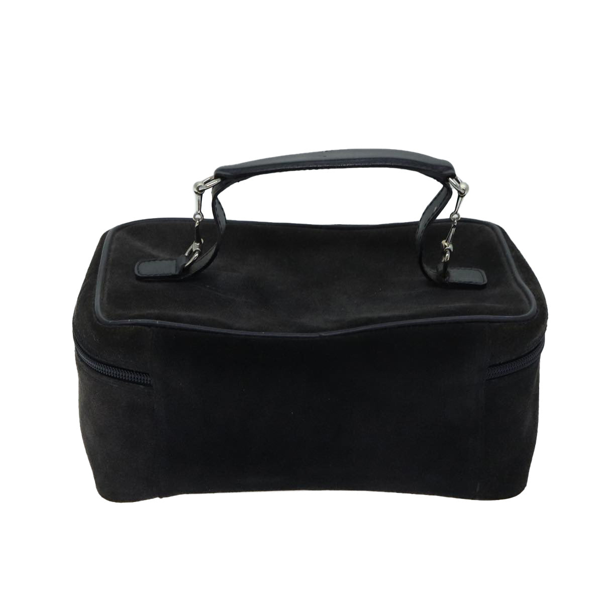 GUCCI Vanity Cosmetic Pouch Suede Black 032 1705 0140 70384