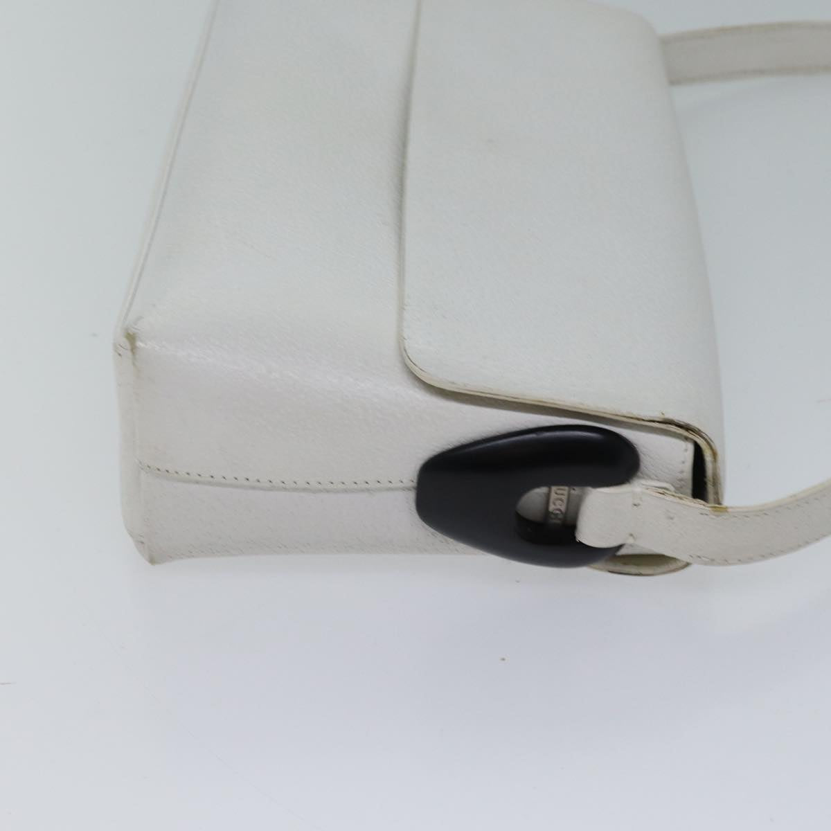 GUCCI Shoulder Bag Leather White 001 1998 1766 70524
