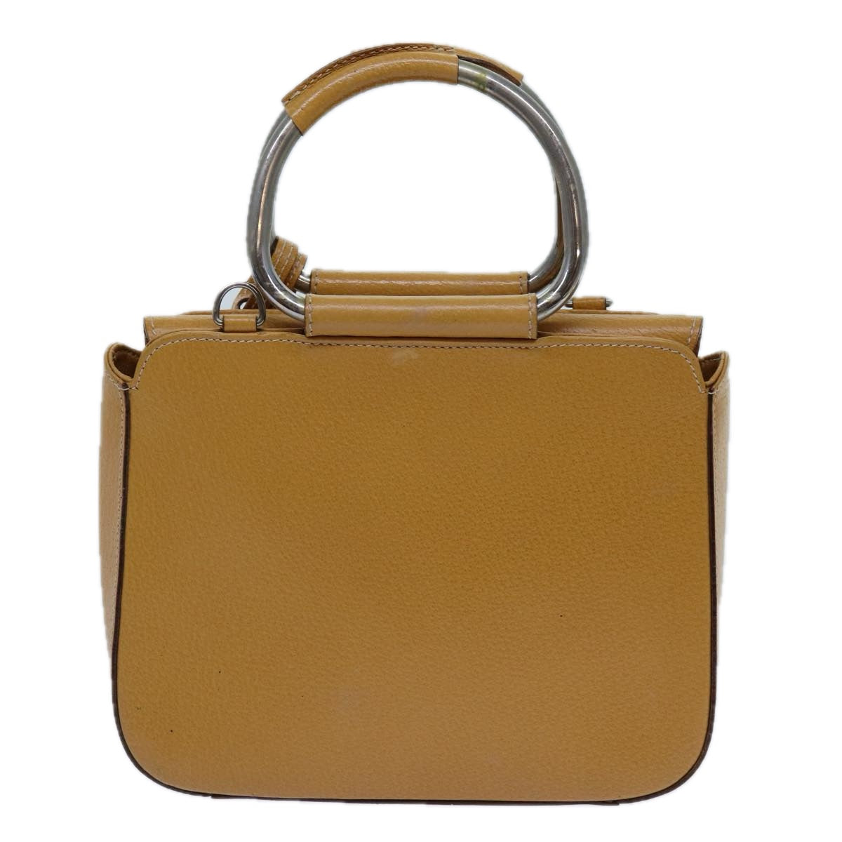 GUCCI Hand Bag Leather Brown 70668