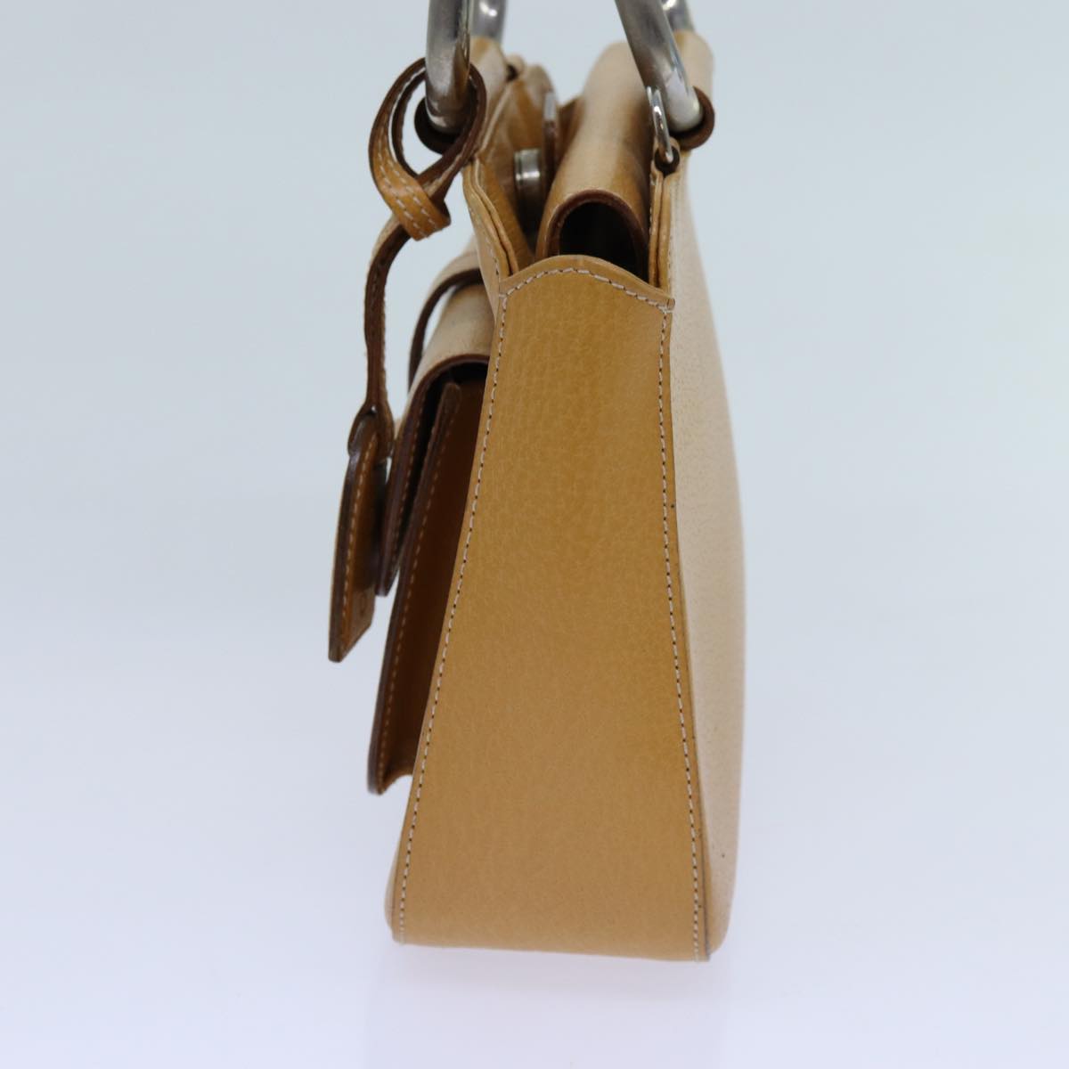 GUCCI Hand Bag Leather Brown 70668