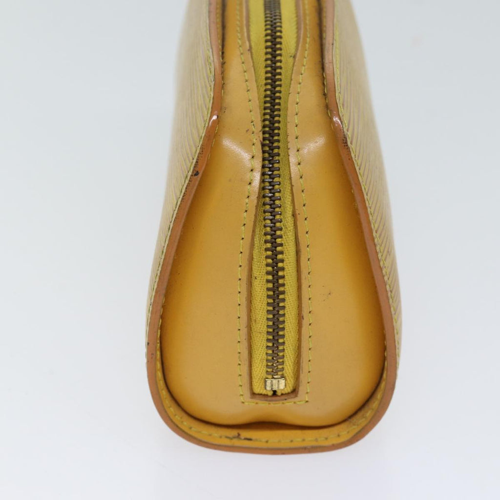LOUIS VUITTON Epi Dauphine PM Pouch Yellow M48449 LV 70694