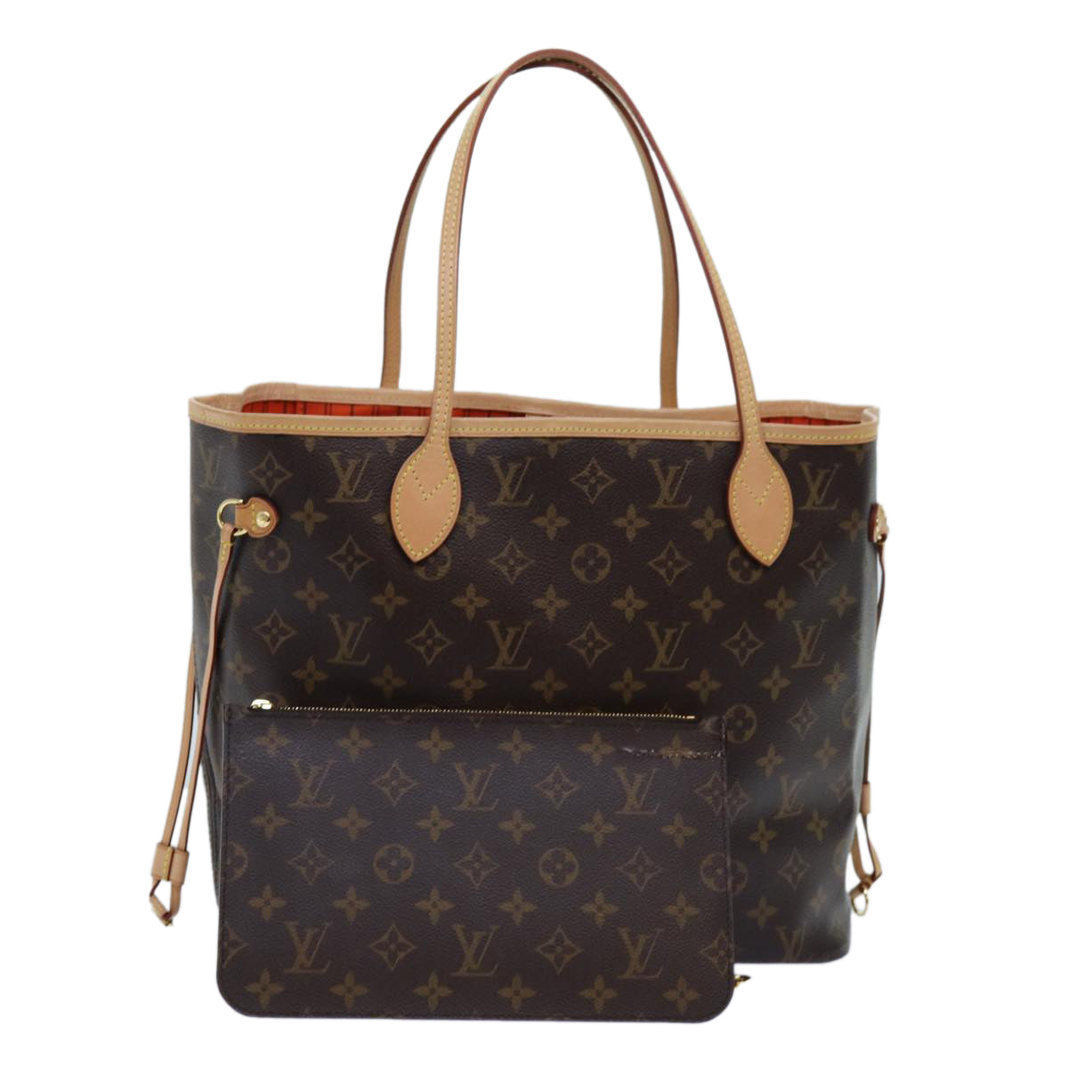 LOUIS VUITTON Monogram Neverfull MM Tote Bag M40156 LV 70859SAV
