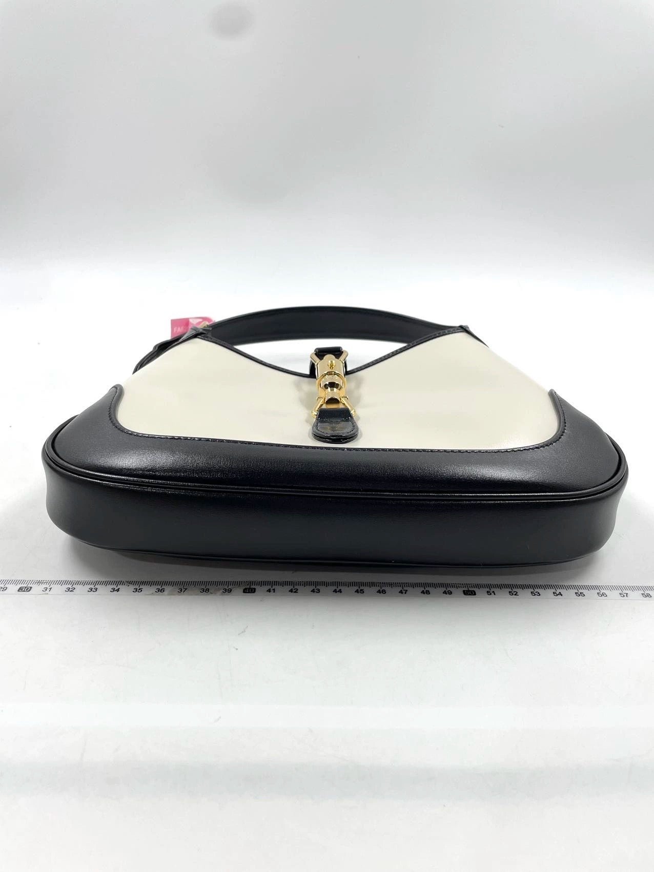 Gucci Jackie 1961 Black & White Leather Bag Small