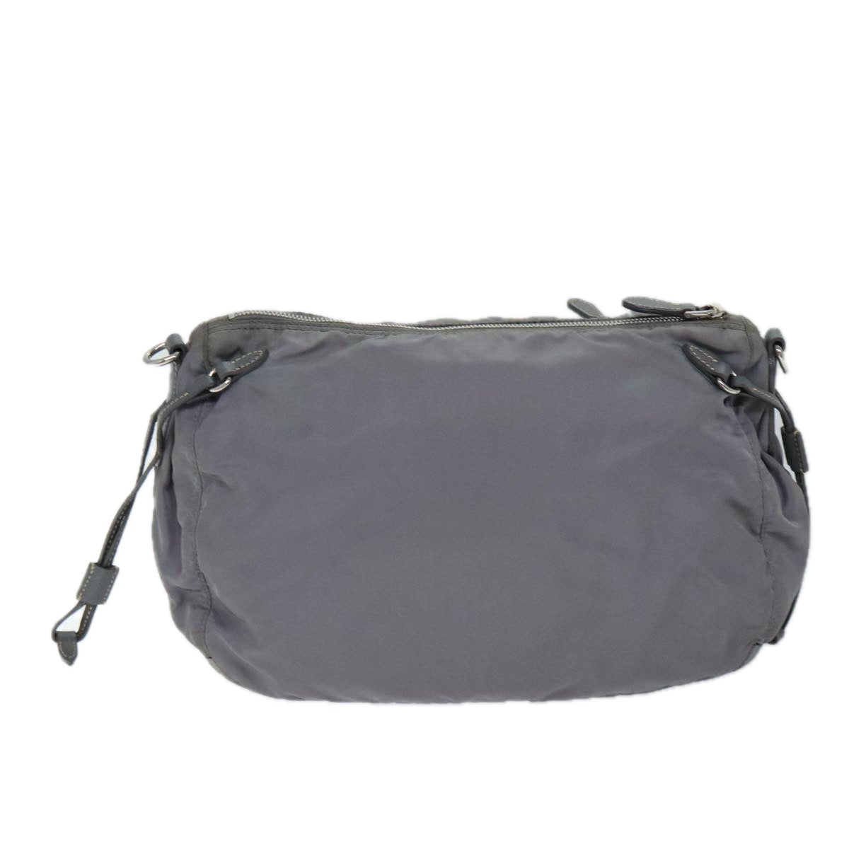PRADA Shoulder Bag Nylon Gray 72444