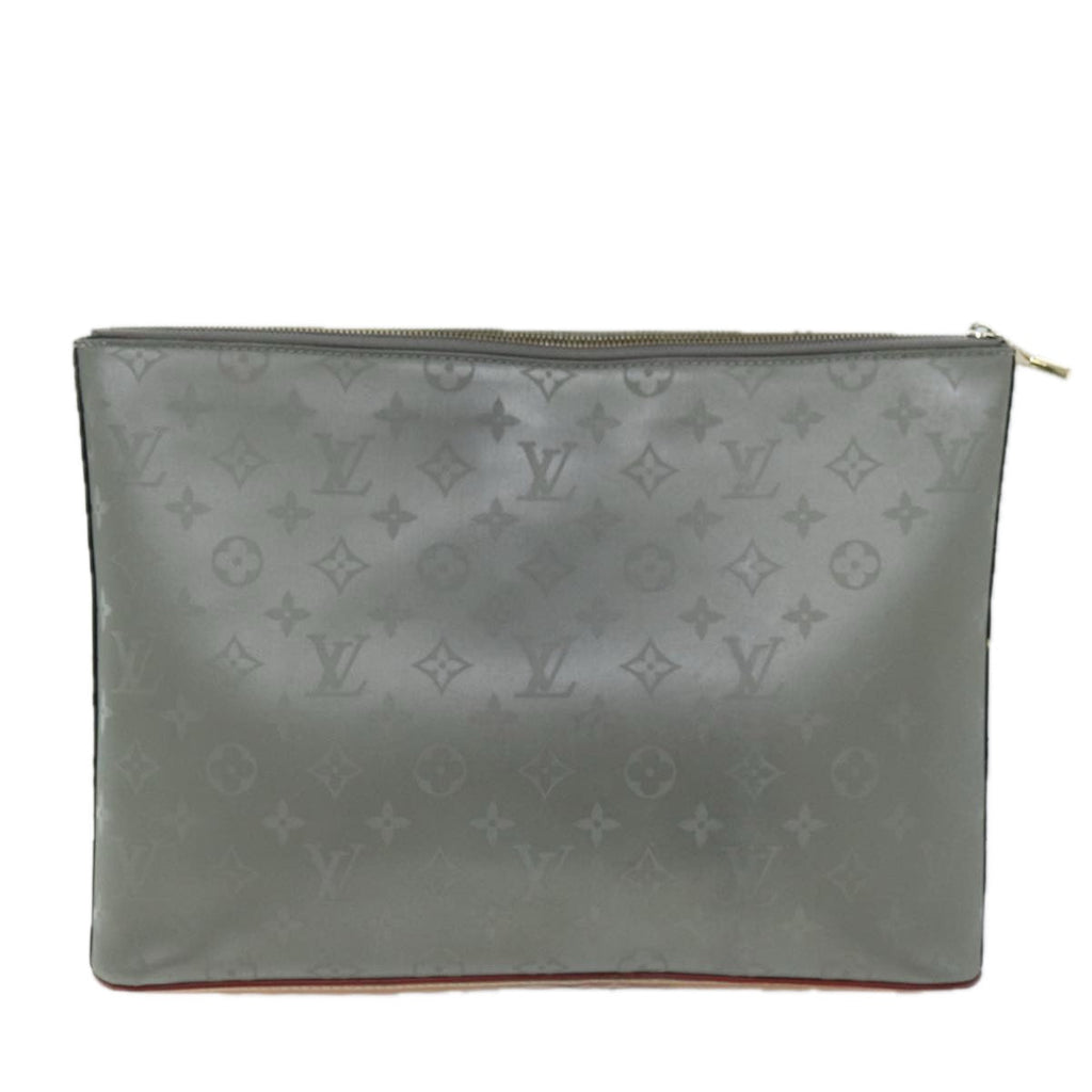 LOUIS VUITTON Monogram Titanium Pochette Cosmos Bag Gray M63240 LV 73801