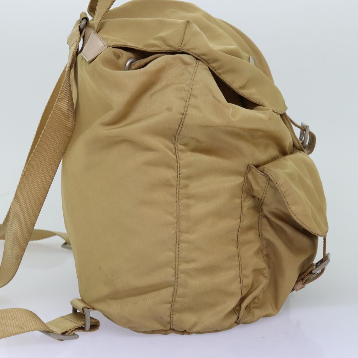 PRADA Backpack Nylon Beige 73873