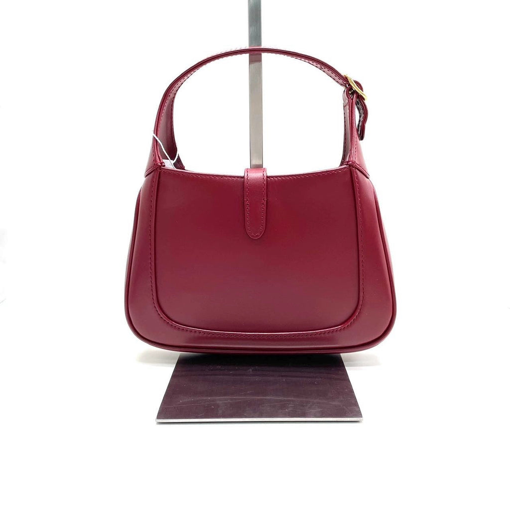 Gucci Jackie 1961 Mini Red Burgundy Leather Bag No Strap