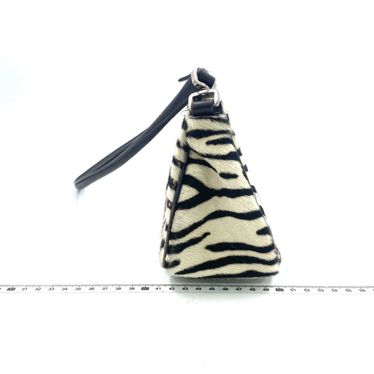 Prada Zebra Print Ponyhair Calfskin Leather Shoulder Bag