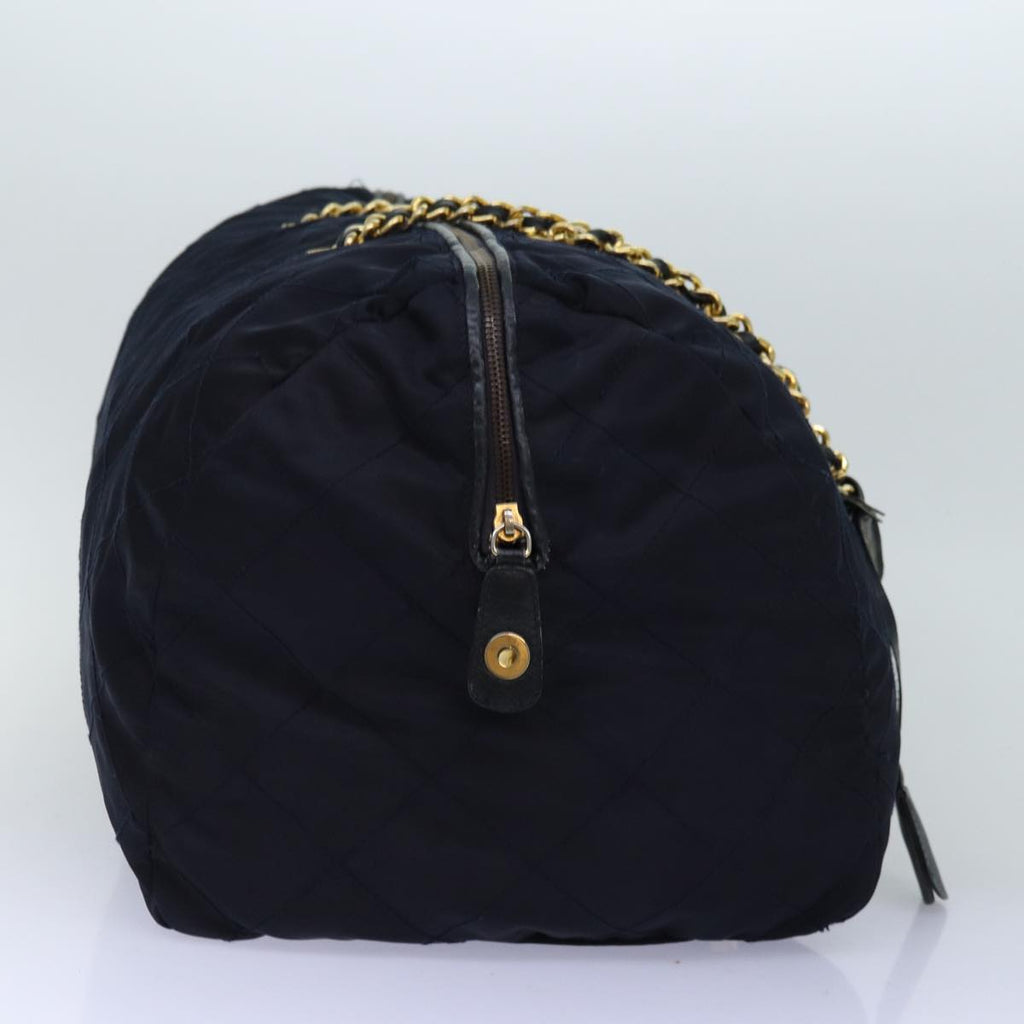 PRADA Boston Bag Nylon Navy 74102