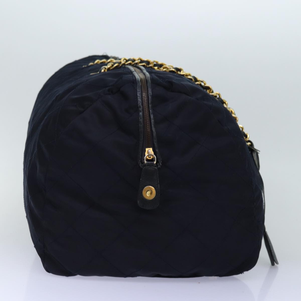 PRADA Boston Bag Nylon Navy 74102