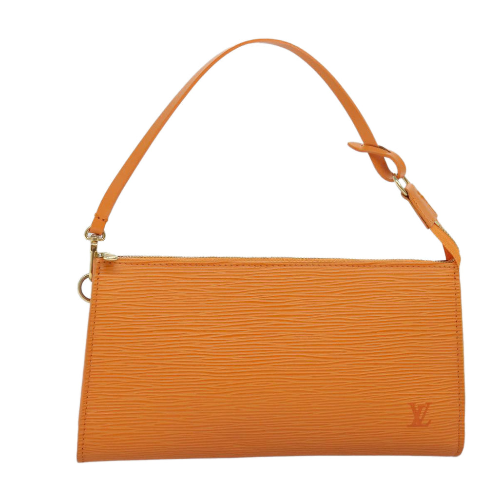 LOUIS VUITTON Epi Pochette Accessoires Pouch Orange Mandarin M5294H 74106AV
