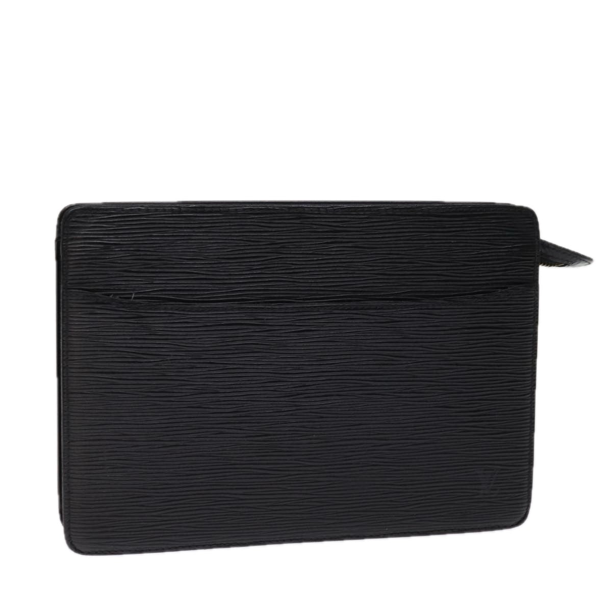 LOUIS VUITTON Epi Pochette Homme Clutch Bag Black