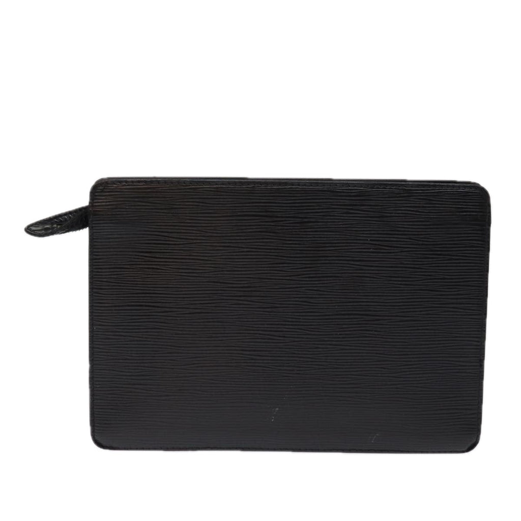 LOUIS VUITTON Epi Pochette Homme Clutch Bag Black
