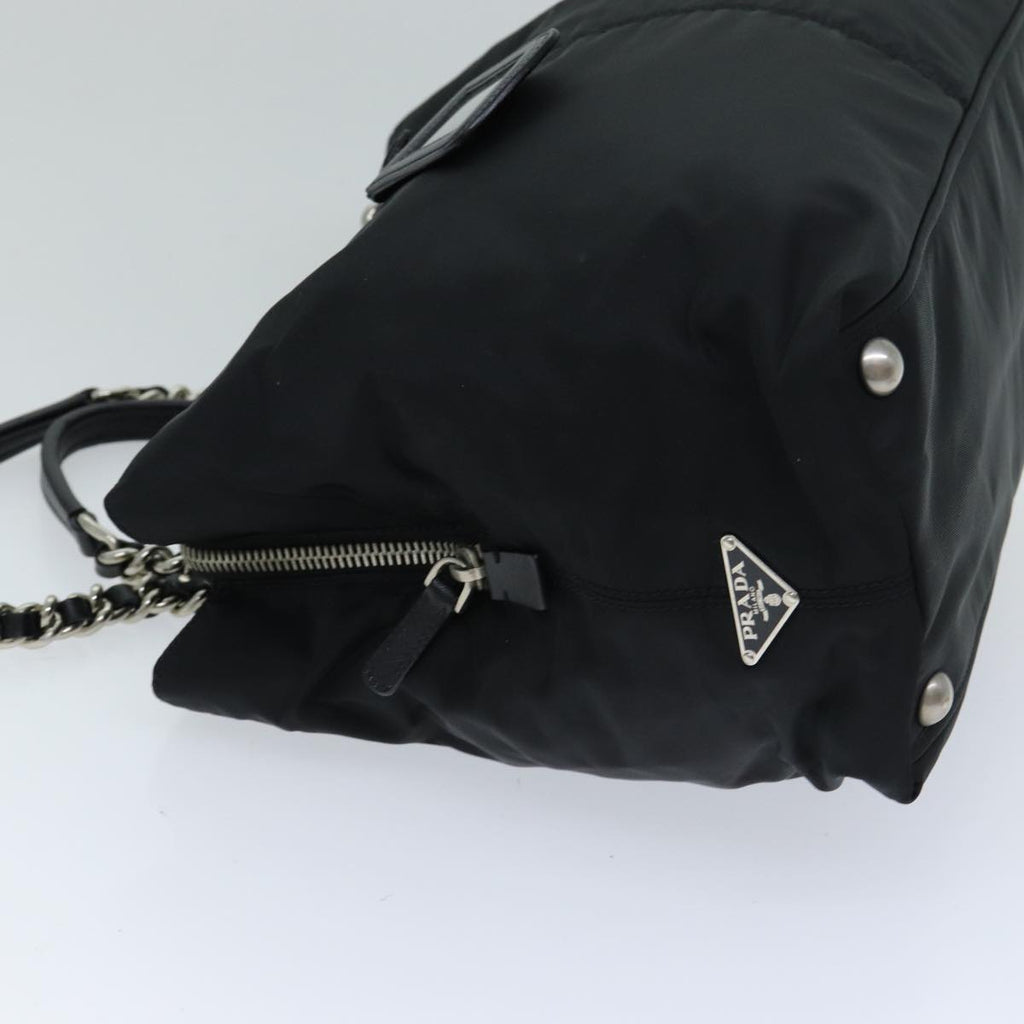 PRADA Tote Bag Nylon Black 75367