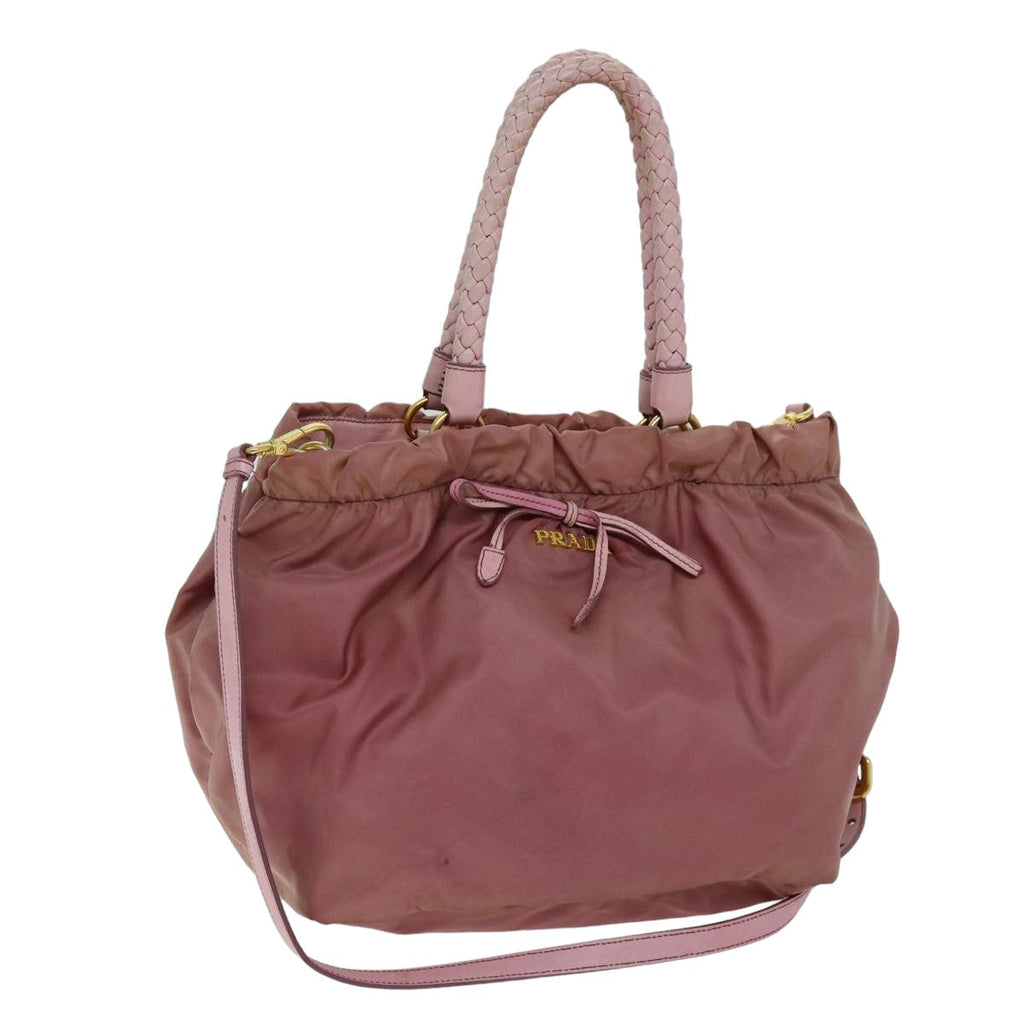 PRADA Hand Bag Nylon 2way Pink 75584