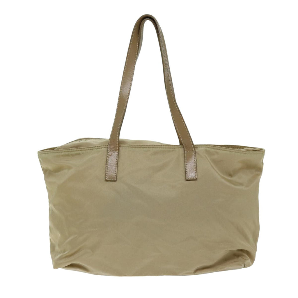 PRADA Tote Bag Nylon Beige 75668