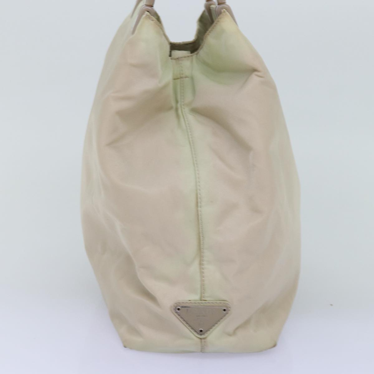 PRADA Tote Bag Nylon Beige 76005