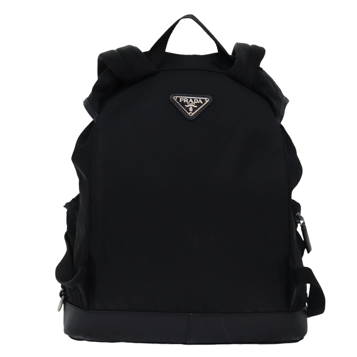 PRADA Backpack Nylon Black 76576