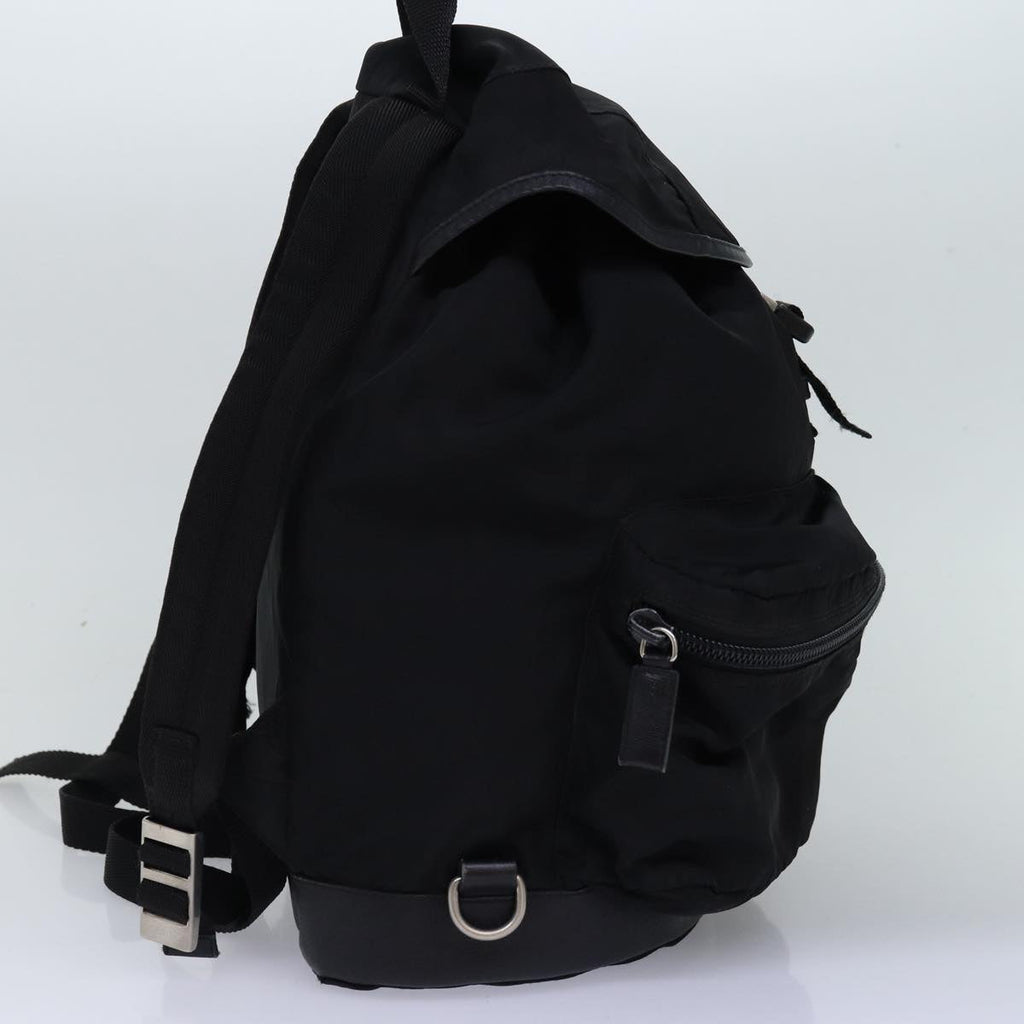 PRADA Backpack Nylon Black 76576