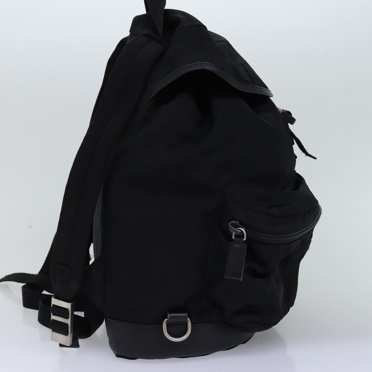 PRADA Backpack Nylon Black 76576