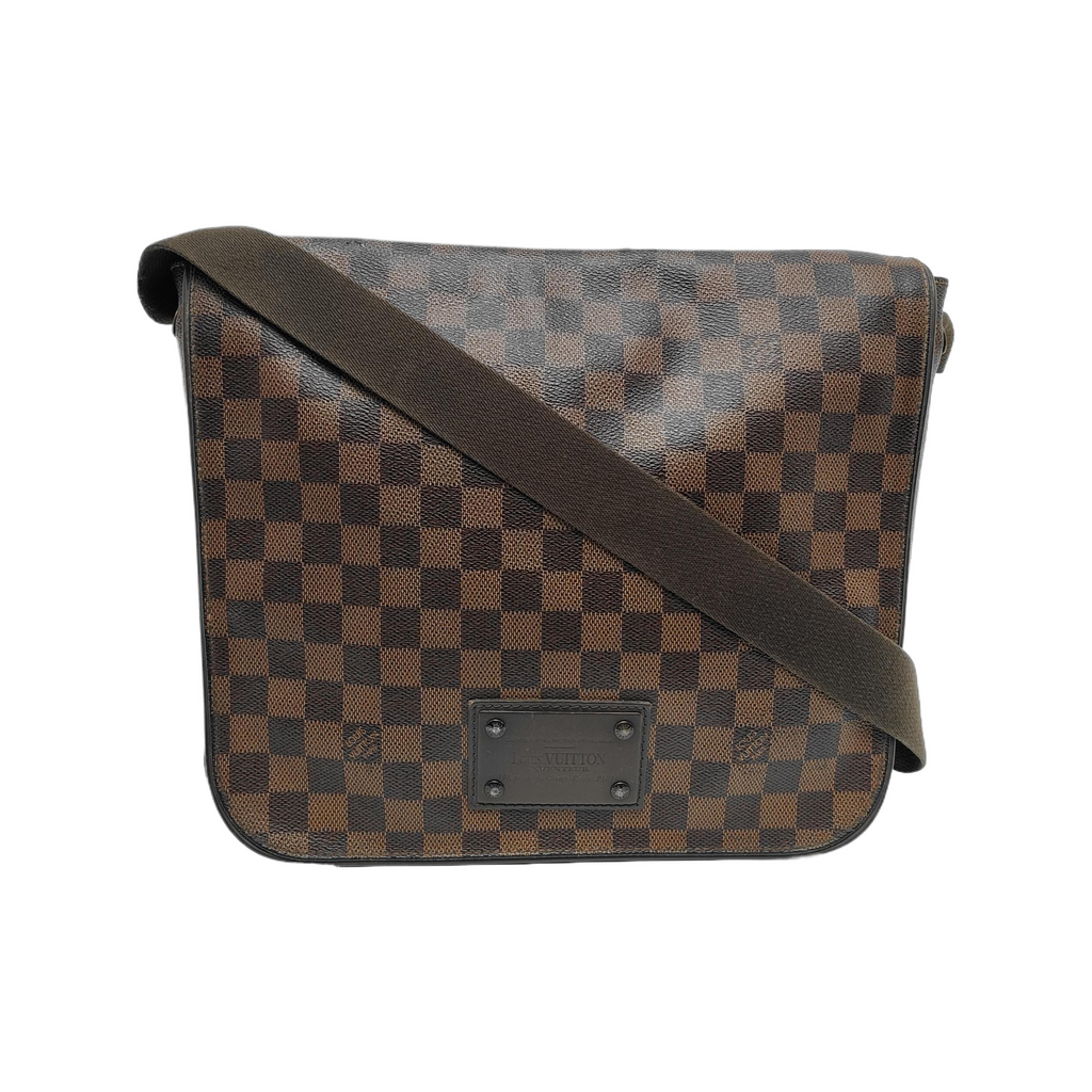 Louis Vuitton Brooklyn Messenger Bag Brown Damier Ebene Monogram