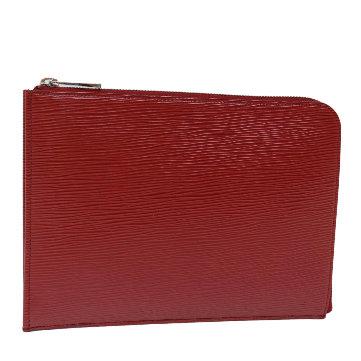 LOUIS VUITTON Epi Pochette Jules PM Clutch Bag Red Car Mine LV 76821V