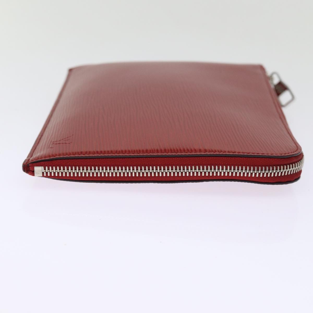 LOUIS VUITTON Epi Pochette Jules PM Clutch Bag Red Car Mine LV 76821V