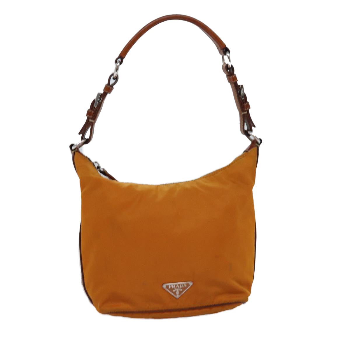 PRADA Shoulder Bag Nylon Orange 77204