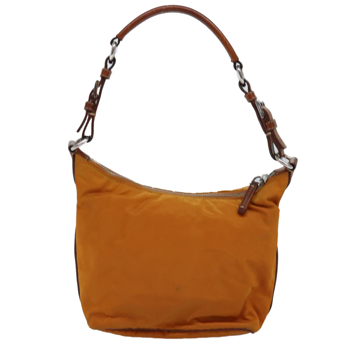 PRADA Shoulder Bag Nylon Orange 77204