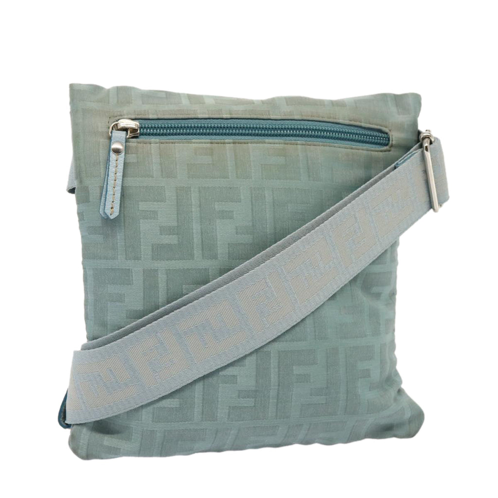 FENDI Zucca Canvas Waist bag Light Blue 77335
