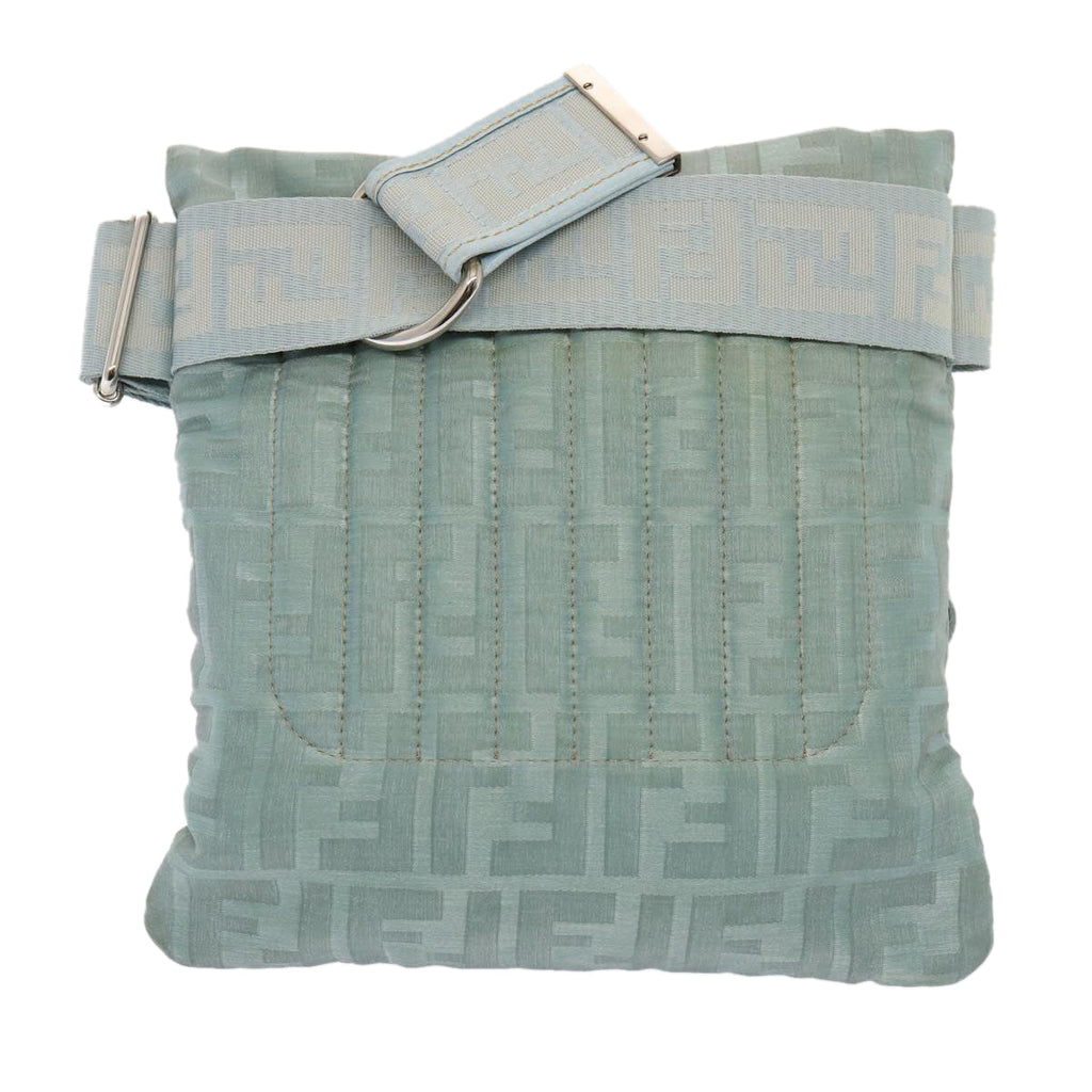 FENDI Zucca Canvas Waist bag Light Blue 77335