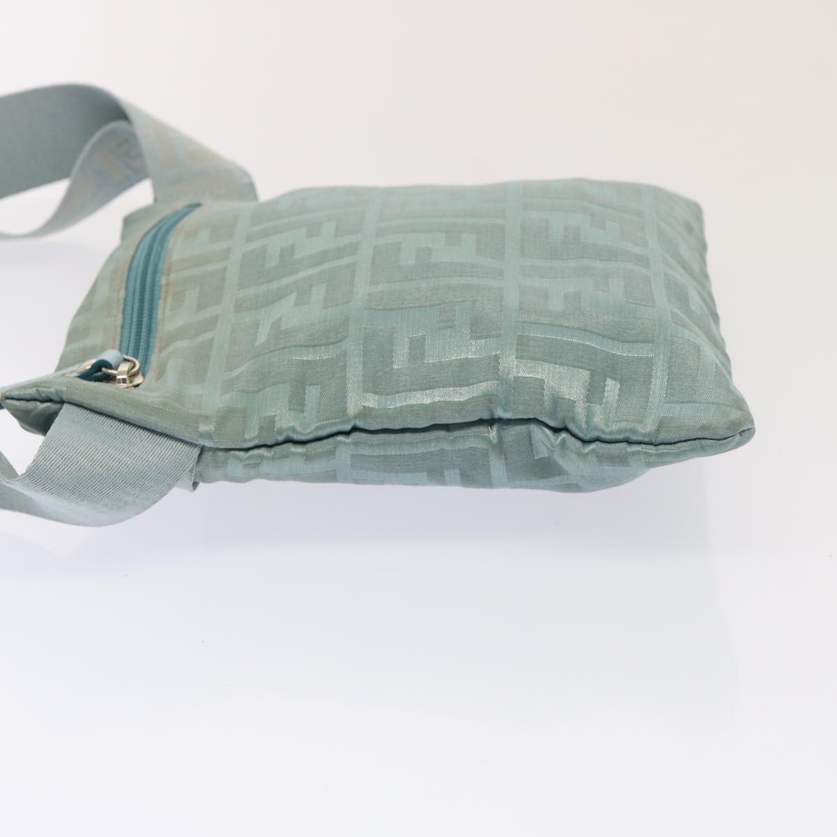 FENDI Zucca Canvas Waist bag Light Blue 77335