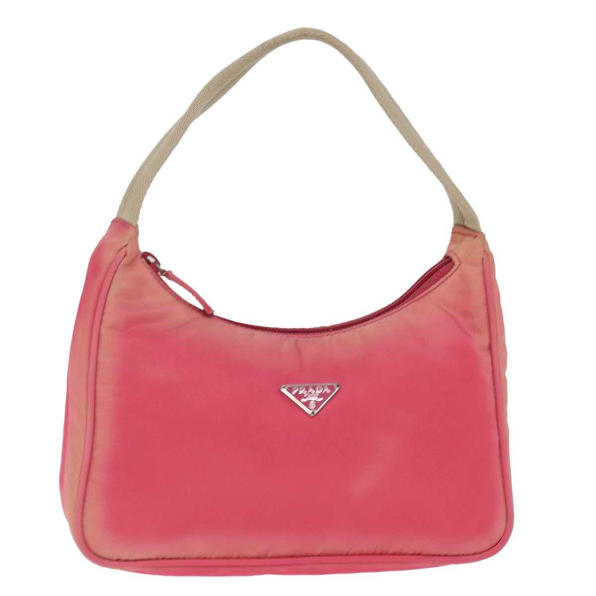 PRADA Hand Bag Nylon Pink 77341