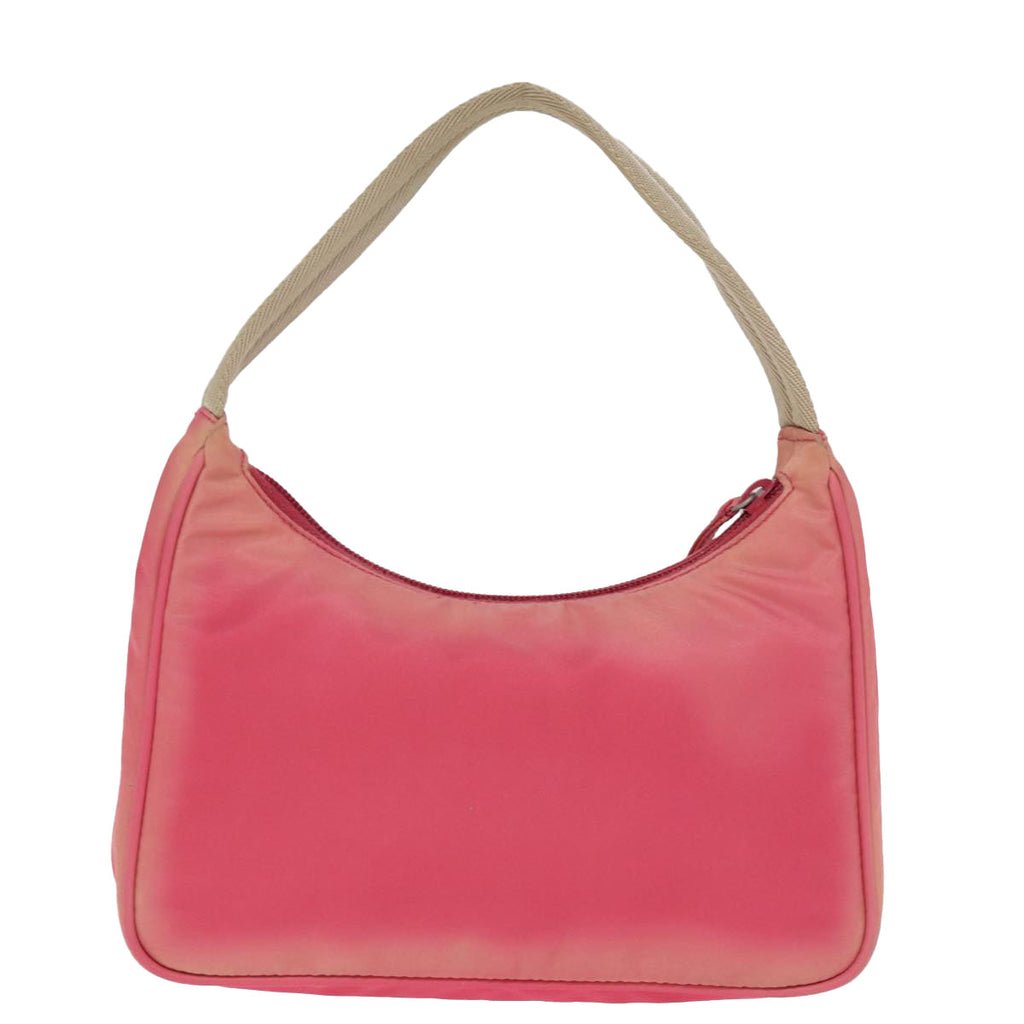 PRADA Hand Bag Nylon Pink 77341