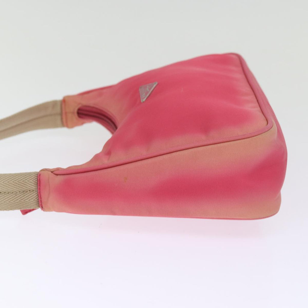 PRADA Hand Bag Nylon Pink 77341