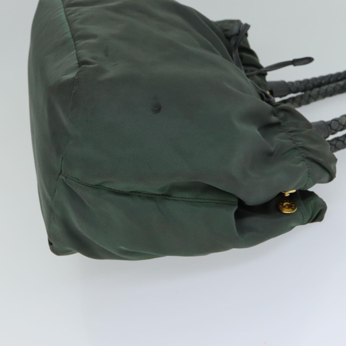 PRADA Hand Bag Nylon 2way Khaki 77763