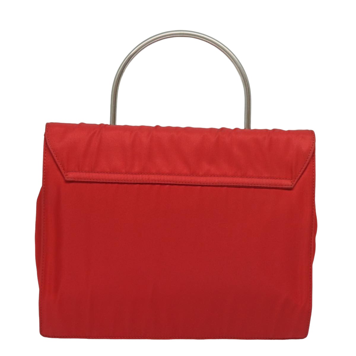 PRADA Hand Bag Nylon Red 78079