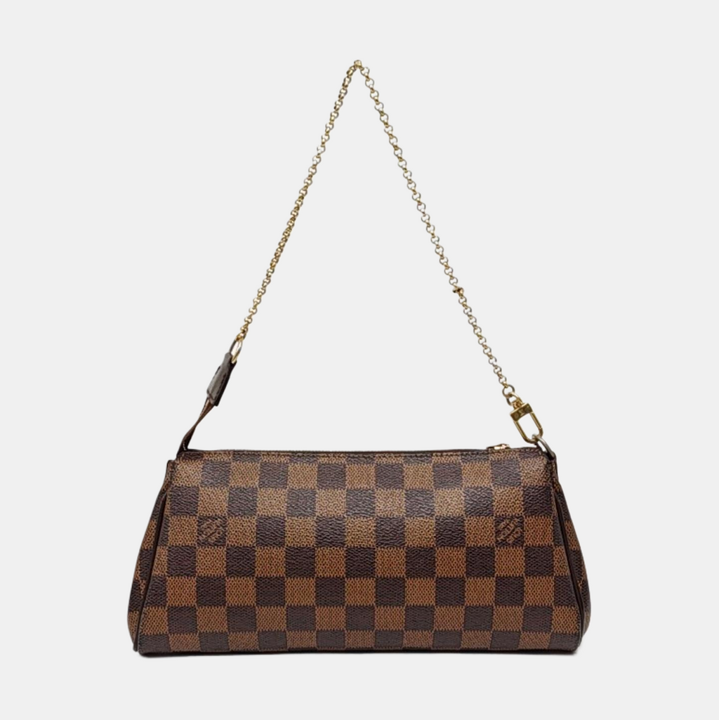 Louis Vuitton Eva Brown Damier Ebene Monogram Shoulder Bag with Strap