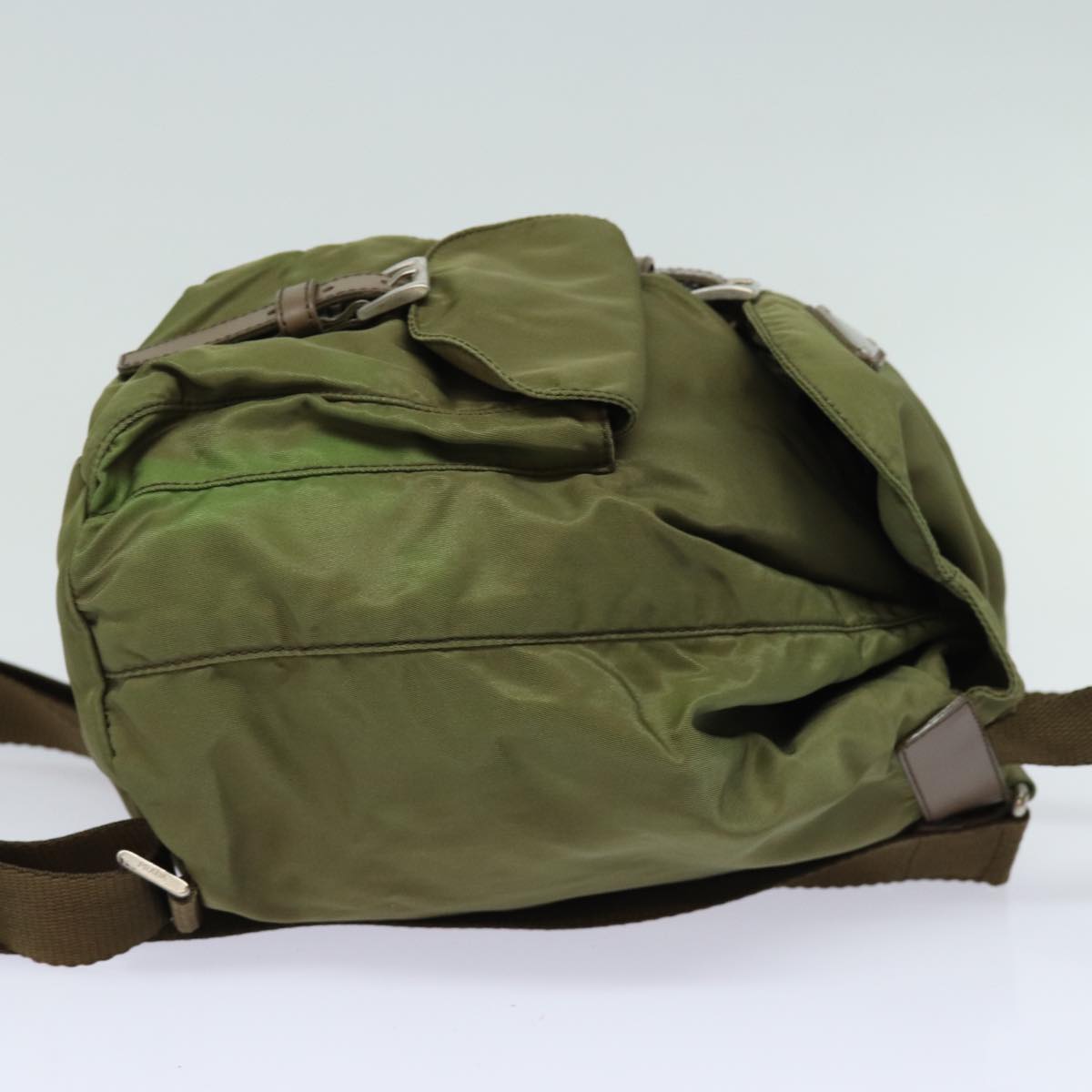 PRADA Shoulder Bag Nylon Khaki 78808