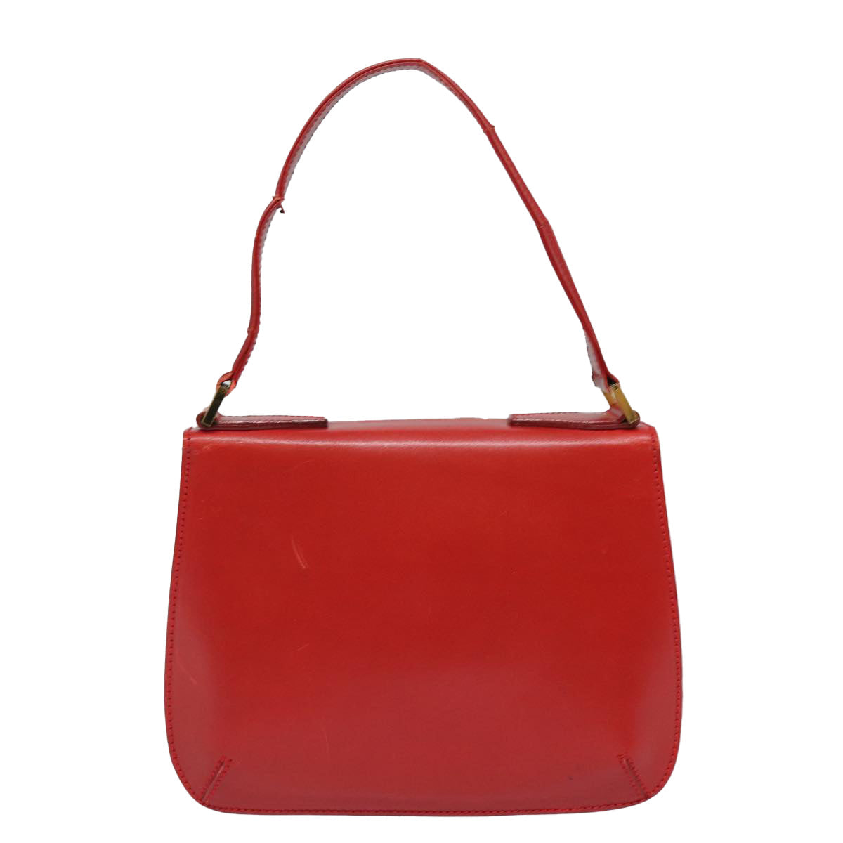 FENDI Hand Bag Leather Red 79213