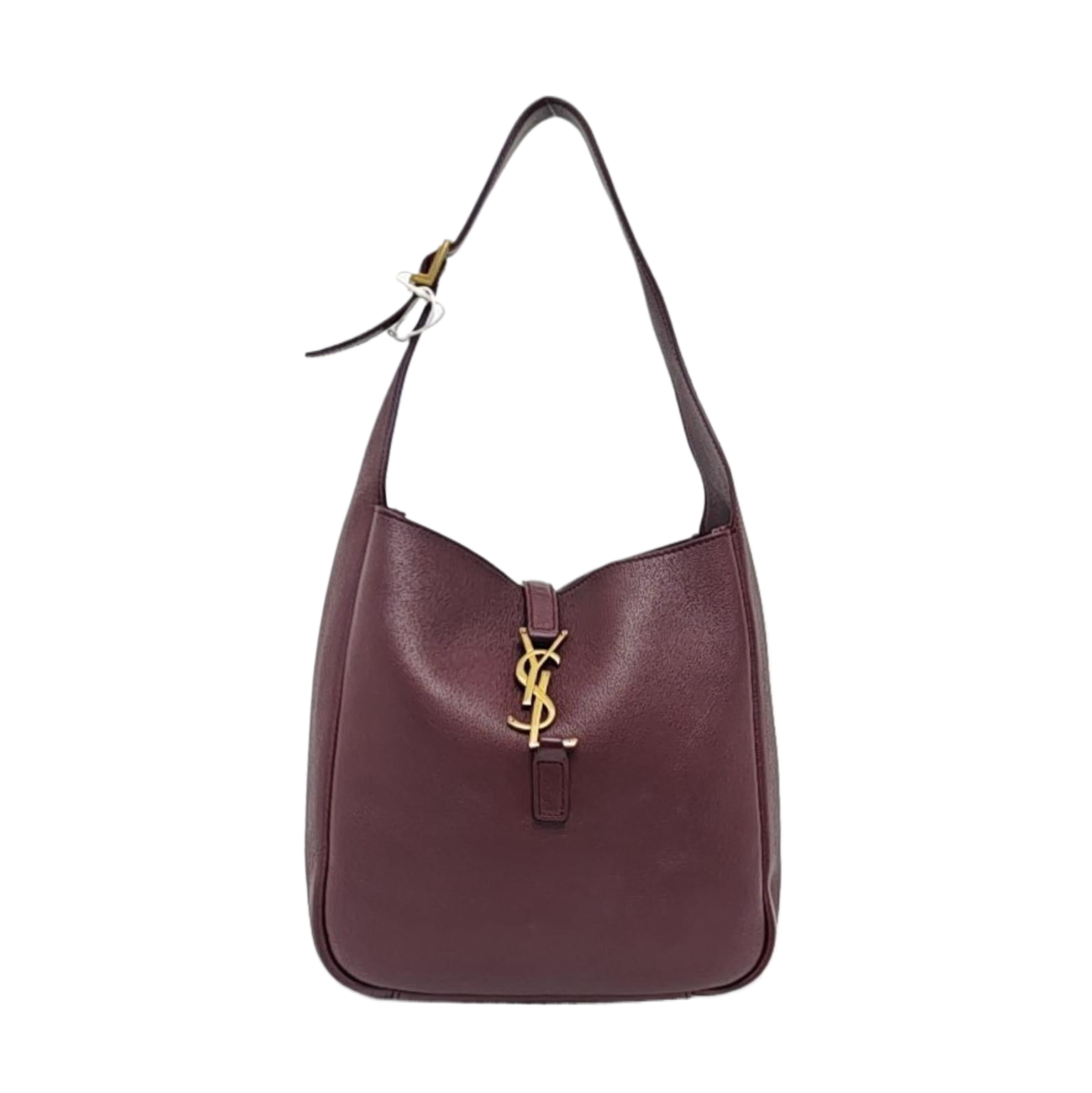 Yves Saint Laurent YSL Le 5 A 7 Hobo Small Burgundy Calfskin Shoulder Bag