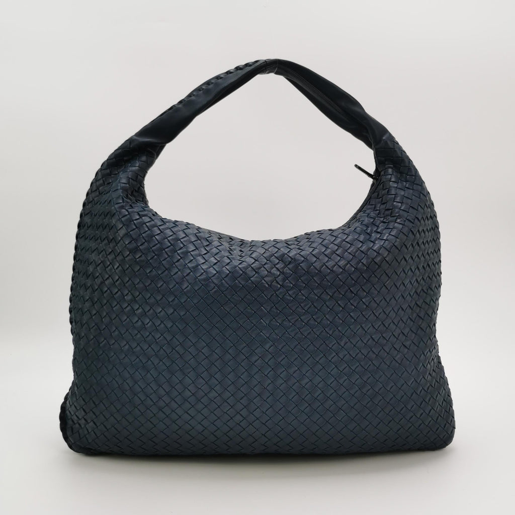 Bottega Veneta Veneta Hobo Maxi Navy Intrecciato Leather 51cm